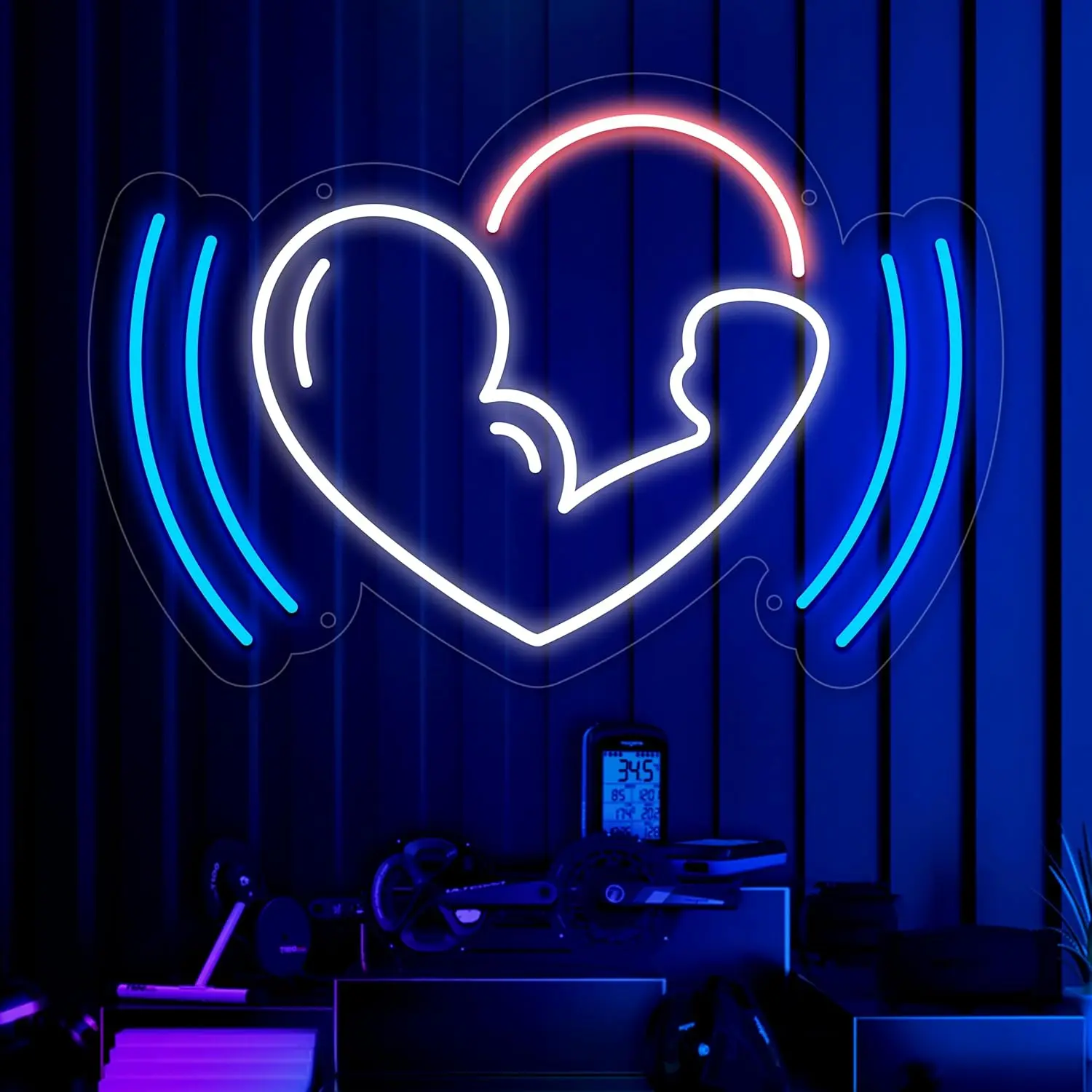 

Barbell Neon Sign Dimmable LED Gym Lighting Decoration for Wall Decor,Garage Gym,Workout Room, Fitness Center, Sports Club