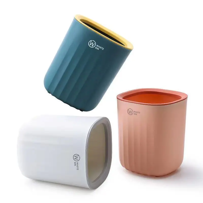 

Small Size Desktop Tra Can Home Living Room Tea Table Office Coverl Multi-Function Garbage Bin Household Cleaning Tool