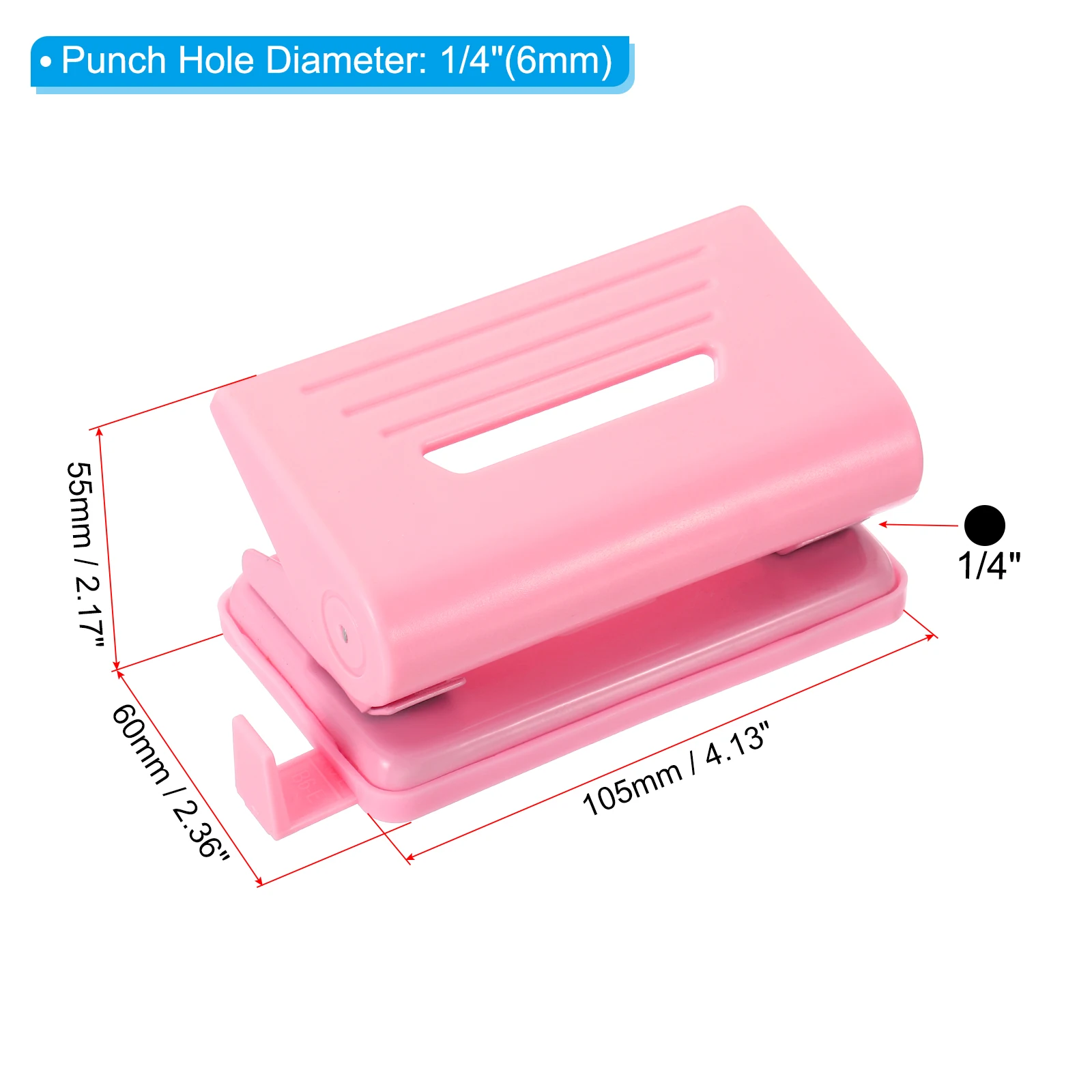 Imagem -02 - Double Hole Loose-leaf Paper Puncher Round Hole Punch Metal Puncher Manual Labor-saving Ajustável Material de Escritório 4