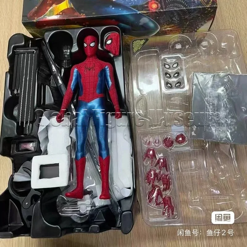 In Stock Hot Toys MMS679 MMS680 MMS658 Marvel Spider‑Man No Way Home New Red & Blue Suit Collectible Action Figure Gift