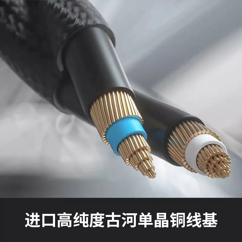 FiiO LL-RC Dual 3.5mm Interchangeable Earphone Plug Upgrade Cable High Purity Guhe Single Crystal Copper 3.5MM 4.4MM 3M length