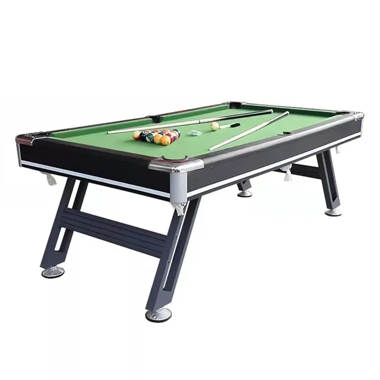 

7ft 8ft 9ft folding billiard pool table with iron leg