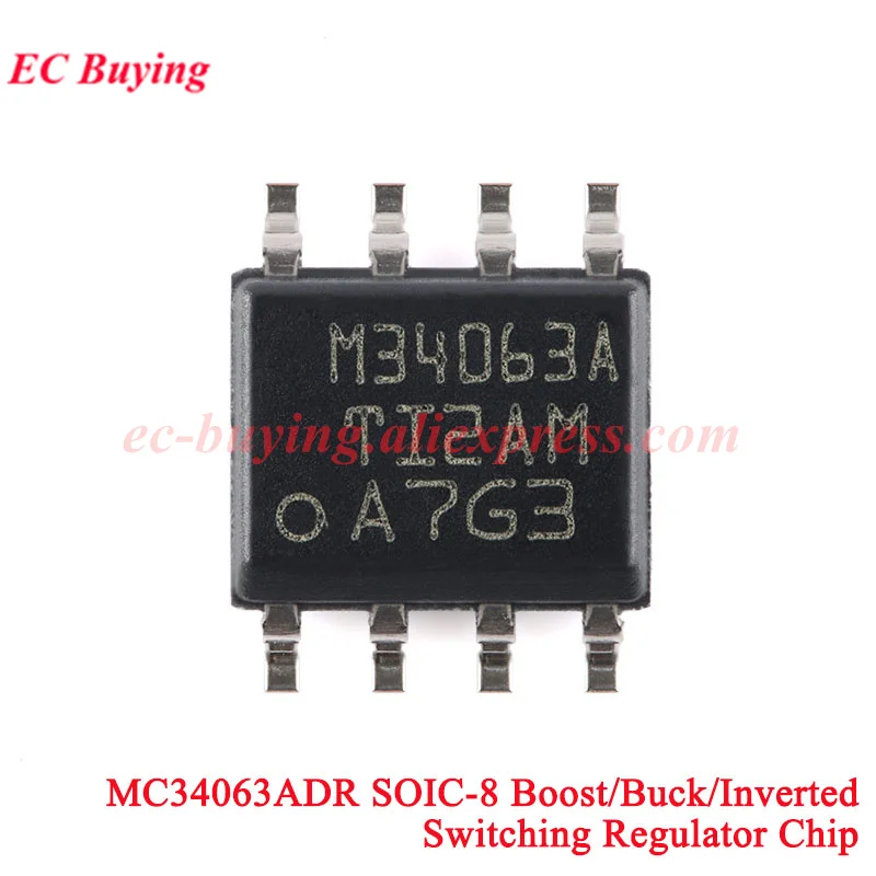 1-10Pcs MC34063A Positive Voltage Convert Negative Voltage Module DC-DC 3.6v-36v Reverse Voltage Module MC34063 Chip PCB Board