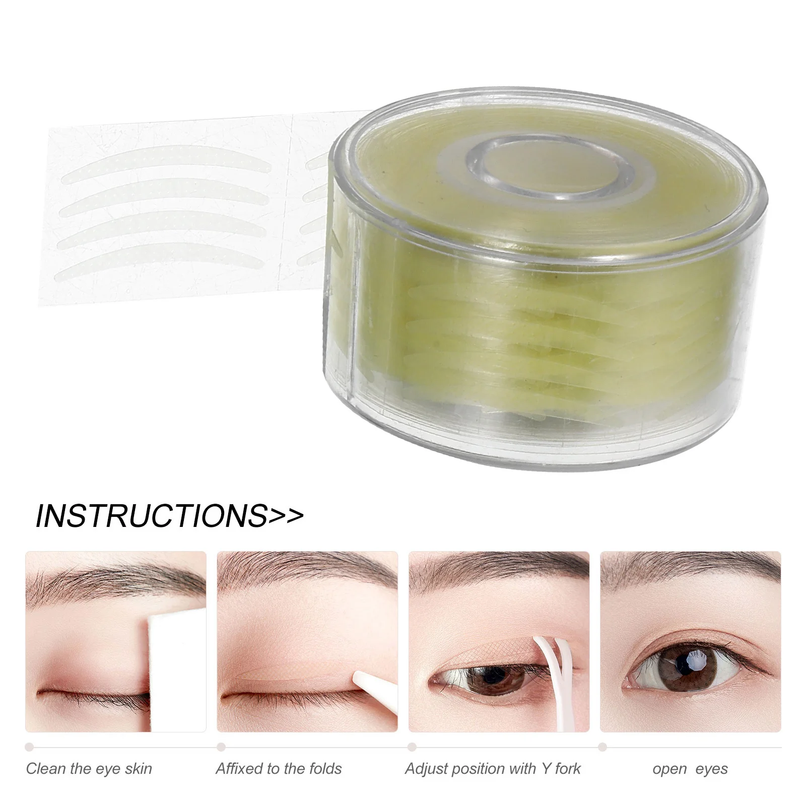 ملصق جفن مزدوج غير مرئي مقاوم للماء ذو مظهر طبيعي شريط لاصق يدوم طويلاً أداة تجميل للمكياج #3