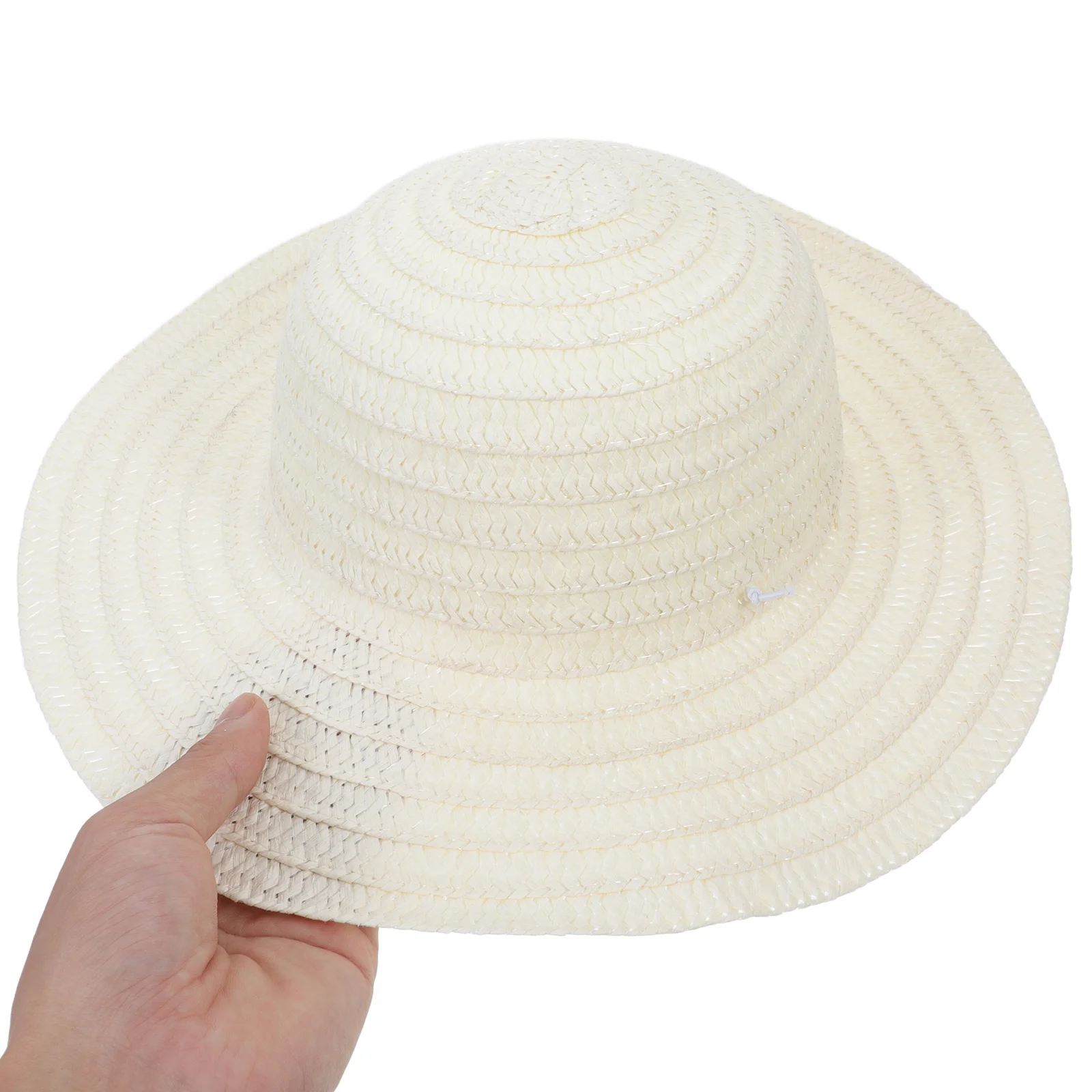 Mini chapeau tissé, 3 pièces, petit accessoire décoratif pour bricolage, artisanat et accessoires Photo, Mini chapeau de paille, petit accessoire de décoration