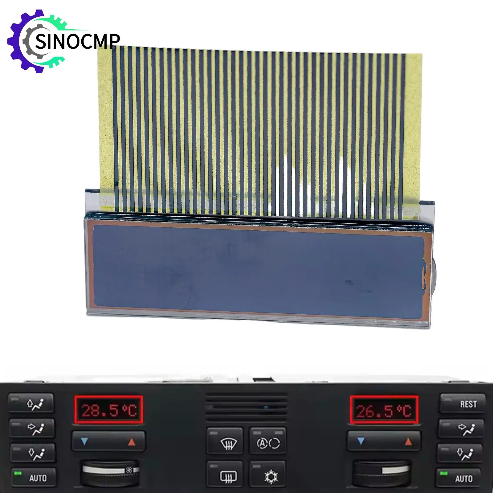 LCD Display Climate Control Display Screen For BMW E38 7-Serious 728i 730i 735i 740i 750iL 1994-2001 64118390946 64188369781