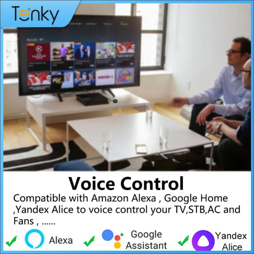 Voice Control Wifi Ir Remote Control Smart Home Integration Home Easy To Use Wide Compatibility Alexa Remote Control