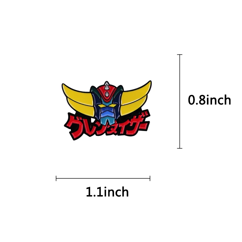 UFO Robo Grendizer enamel pin brooch badge Backpack Collar Pins Hat Jewelry accessories classic anime figure