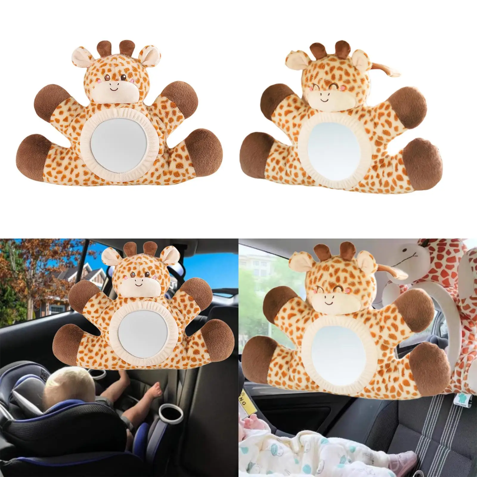 Baby Car Mirror Rear Facing Car Mirror Automotive Easy Install Easily Observe The Baby’S Move Shatterproof for Newborn Infant
