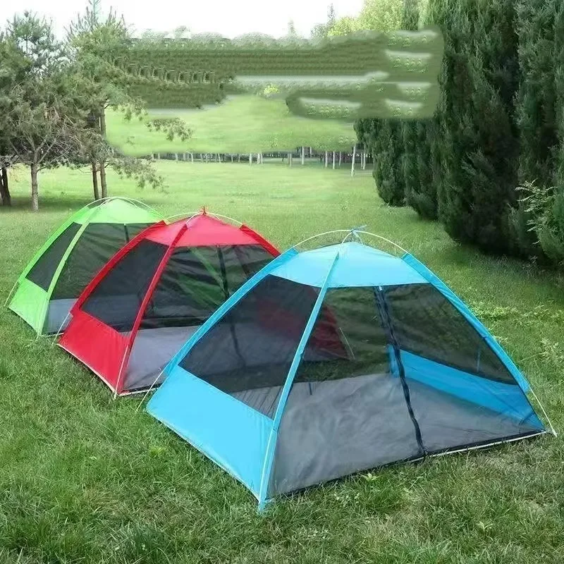 Outdoor Camping Mosquito Net Tent Single/double Size Quick-opening Breathable Mesh Tent Summer Indoor Mosquito Net