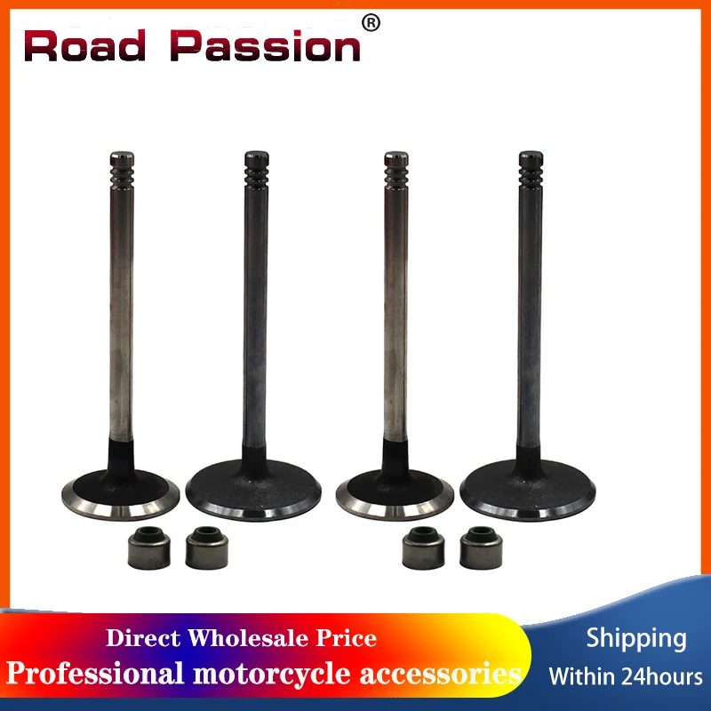 Road Passion Motorcycle Intake Exhaust Valve Stem Kit For BMW F650 1992-1999 F650ST 1997 1998 1999 2000 F 650 F 650ST