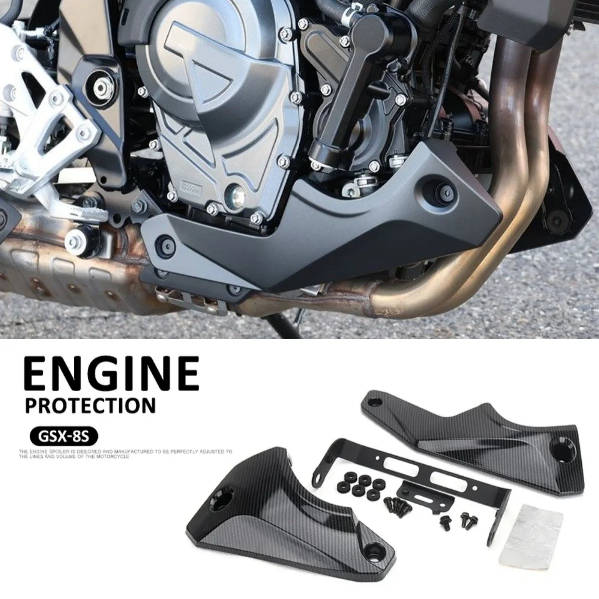 

Motorcycle Engine Chassis Guard Lower Belly Pan Cover Protector Fairing For Suzuki GSX-8S GSX8S GSX 8S 2022﻿ 2023 2024 2025