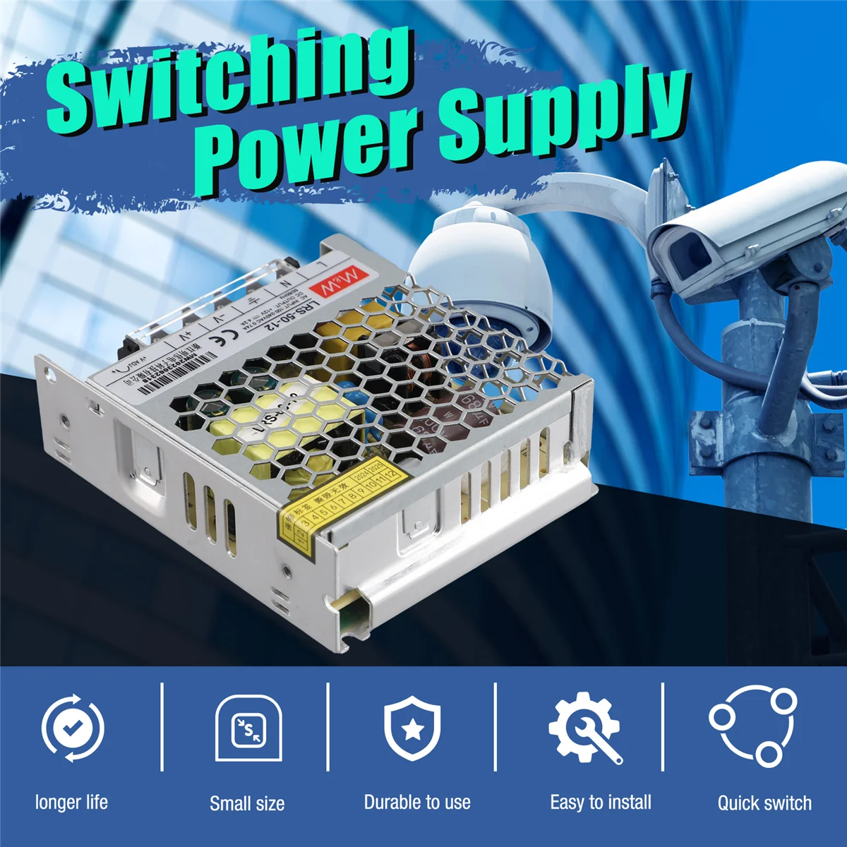 Zasilacz impulsowy Zasilacz impulsowy, transformator -50-12 50W 4,2A