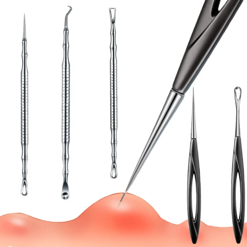 

Acne Needle Clip Blackhead Remover Black Head Cleaner Acne Extraction Beauty Pore Facial Skin Care Deep Cleansing Needle Tools