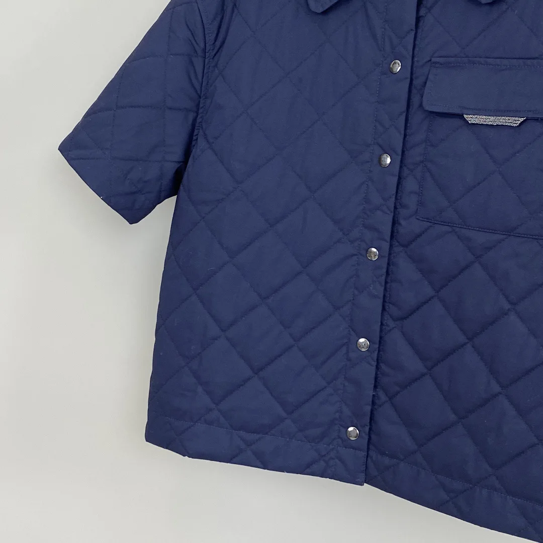 25 Autunno e inverno Nuovo top in maglia a maniche corte casual in cotone con colletto polo tutto-fiammifero comodo e alla moda