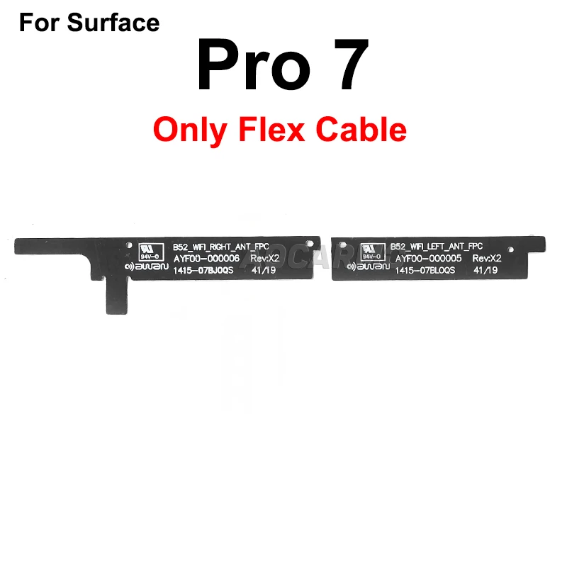 Imagem -05 - Aocarmo para Microsoft Surface Pro Pro7 1866 Wifi Antena de Sinal Flex Cabo Câmera Titular Frame Plástico Parte de Substituição