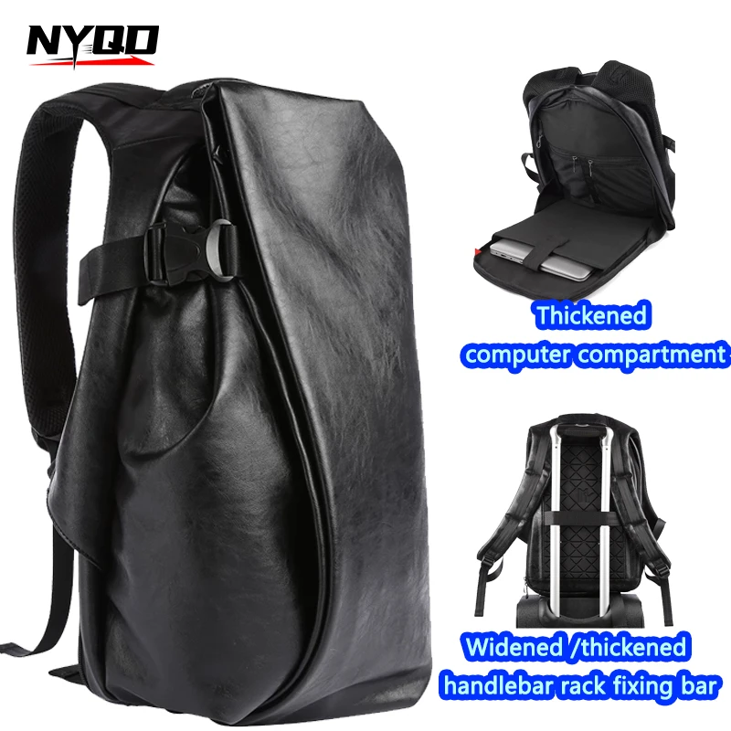 

Men Leather Backpack for Men 15.6 Inch Anti Theft Travel Backpack Waterproof Business Rucksack Large Capacity Back Pack