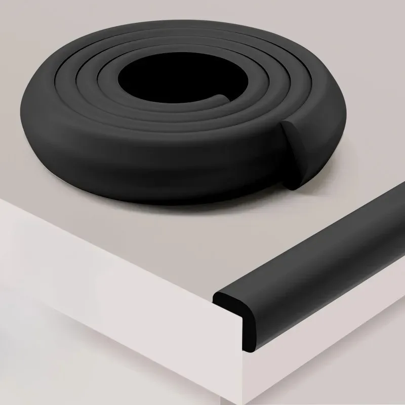 1PC 2M Black White Anti-Collision Strip Table Corner Anti-Collision Protection Strip Window Sills Sharp Corners Coffee Tables