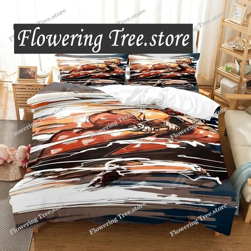 Zenitsu Agatsuma Bedding Set Single Twin Full Queen King Size Bed Set Aldult Kid Bedroom Duvetcover Sets bed sheet set  2025