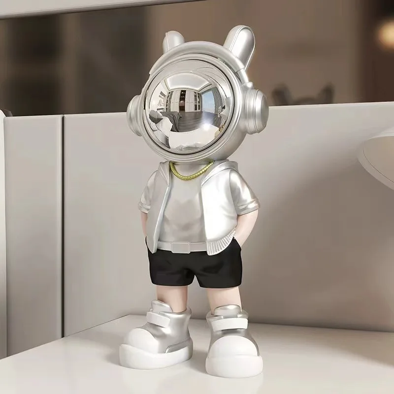 Creative Astronaut Resin Astronaut Image Light Luxury Decoration Image Statue Desktop Design