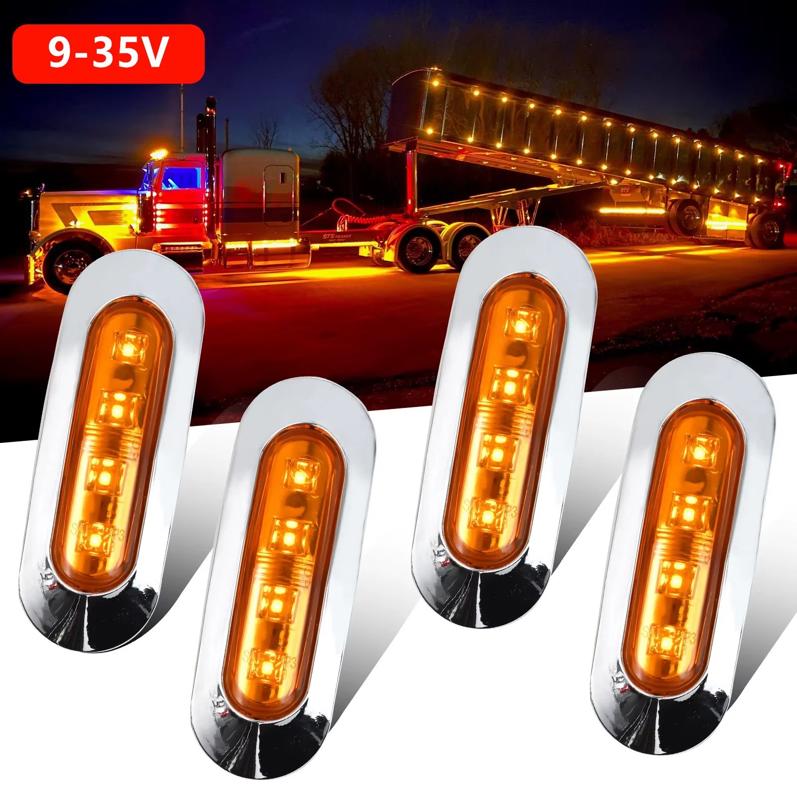 

1PC Navigation LED Boat Lights Yellow LED DC 12V-24V Waterproof Replacement Bow Pontoon Lights Part Accessories
