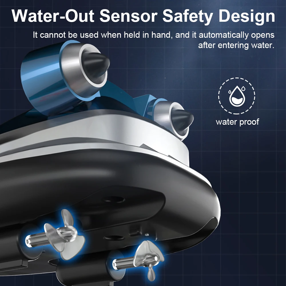 Mini RC Boats 2.4GHz hovercraft High Speed Electric Ship Water Model  LED Lights Children Competition Water Toys for Kids Gifts