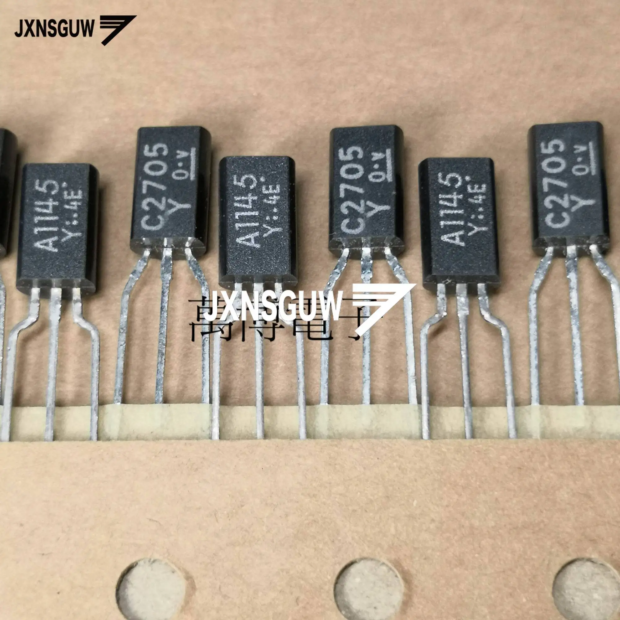 10pair 2SA1145 2SC2705 Y TO-92 Transistor A1145 C2705 Audio Power Amplifier 2SA1145-Y 2SC2705-Y power transistor4E White word