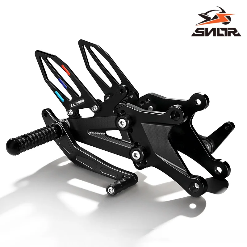 SNOR CNC Aluminum Multi‑Position Adjustable Rearsets Foot Pegs Raised Footrest Kit For ZXMOTO 500RR Motorcycle Modification Part 5