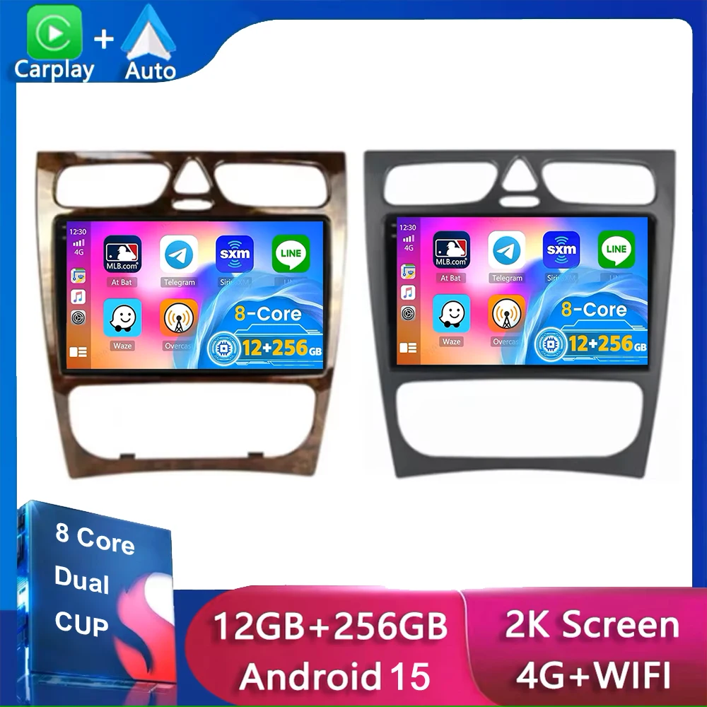 

Android 15 Car Radio For Mercedes Benz C-Class W209 W203 C200 C320 C350 CLK 2002 - 2005 Navigation GPS Multimedia Player Stereo