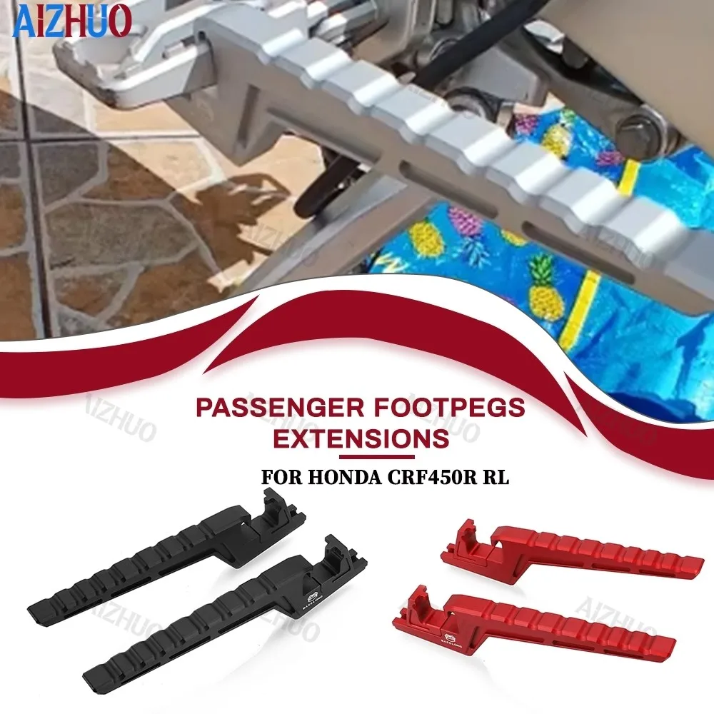 For Honda CRF450R CRF450RX WE CRF450X CRF450L CRF450RL Motocross Passenger Foot Peg Extensions Extended Footpeg CRF450RX CRF250R