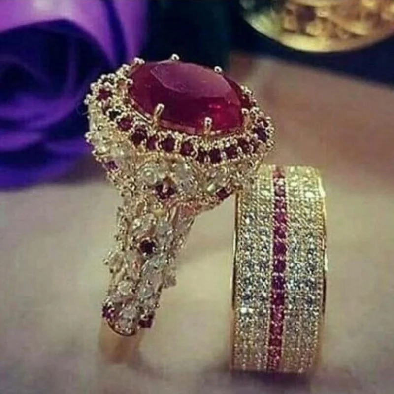 

European and American ins style new hot-selling diamond jewelry atmospheric diamond-encrusted women's ring