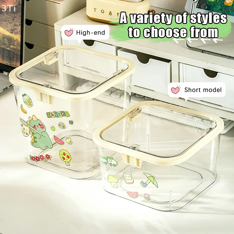 Настольный мусорный бак пресс-типа, текстурированные прозрачные пластиковые мусорные баки, мини-мусорная корзина, ящик для хранения офисных принадлежностей, органайзер для ювелирных изделий