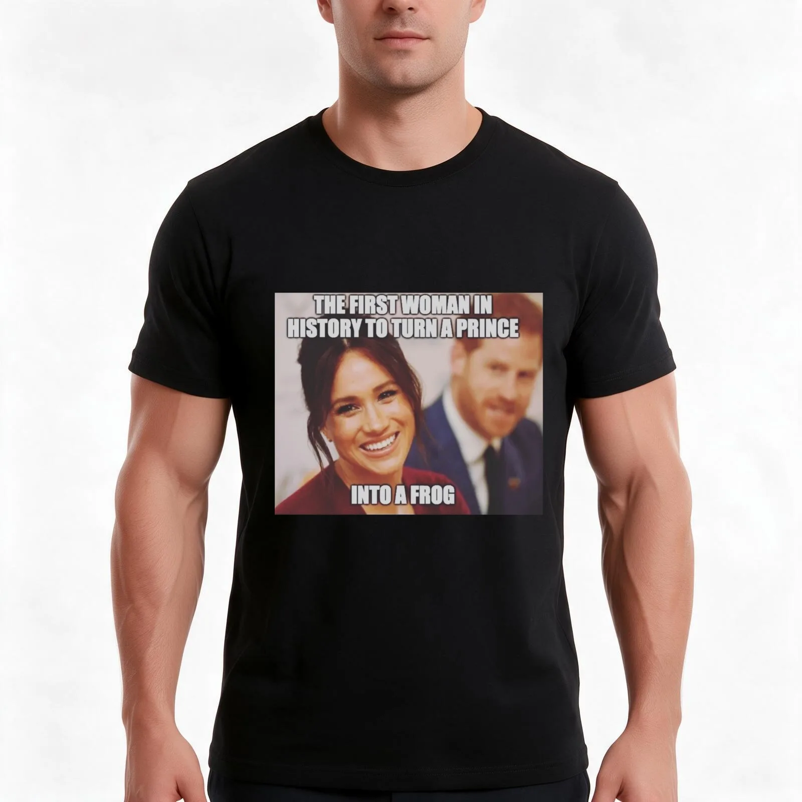 Meghan and Harry #Megxit T-Shirt, Summer Casual Cotton Tee, Oversized Streetwear Tops, Vintage Graphic Print, Unisex Men Women