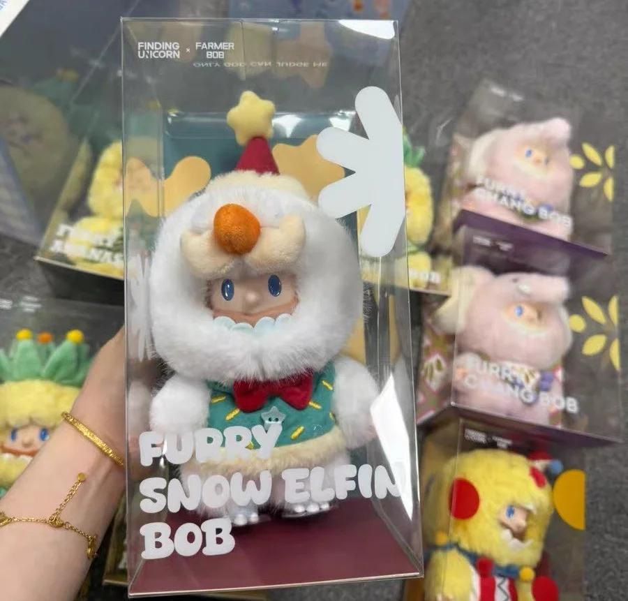 농부 밥 퍼리 스노우 엘핀 밥 시리즈 행잉 카드 인형 비닐 장난감 생일 선물 애니메이션 주변 상품 할로윈 장난감