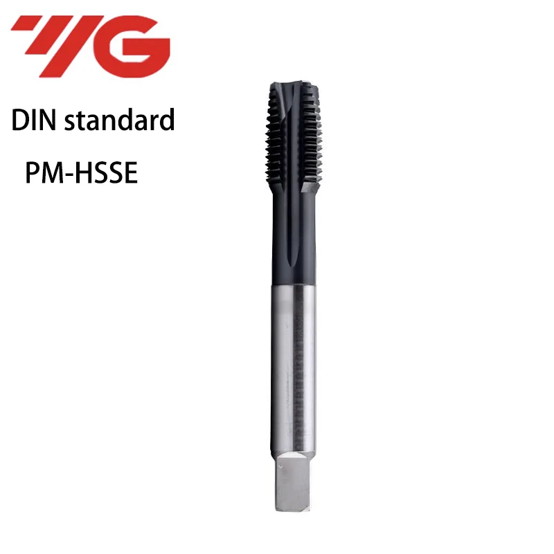 Original Korea YG 1PCS DIN Standard Spiral Fluted Tap Pointed M3M4M5M6M M10M12M14M16M18M20M24M27M30 Machine Screw Thread Taps