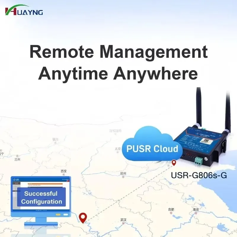 Hot Sale PUSR Industrial USR-G806S-G 4G LTE VPN Router with Serial Port Serial Modem Hardware Watchdog for Communication &