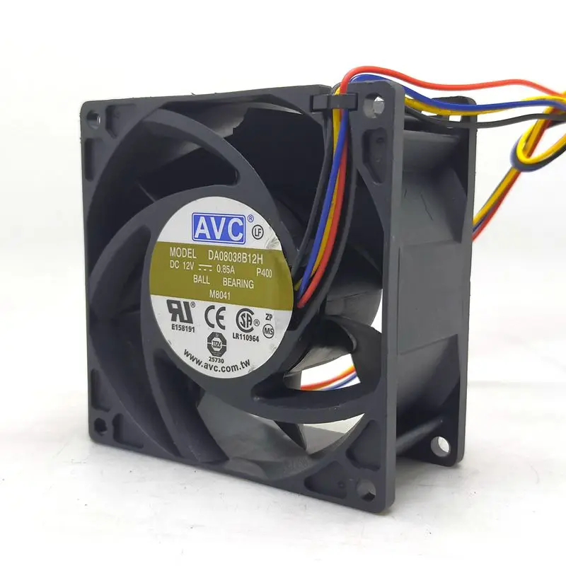 

8038 12V 4-Wire PWM Temperature Control CPU Large Air Volume Fan DA08038B12H 8CM Server 0.85A