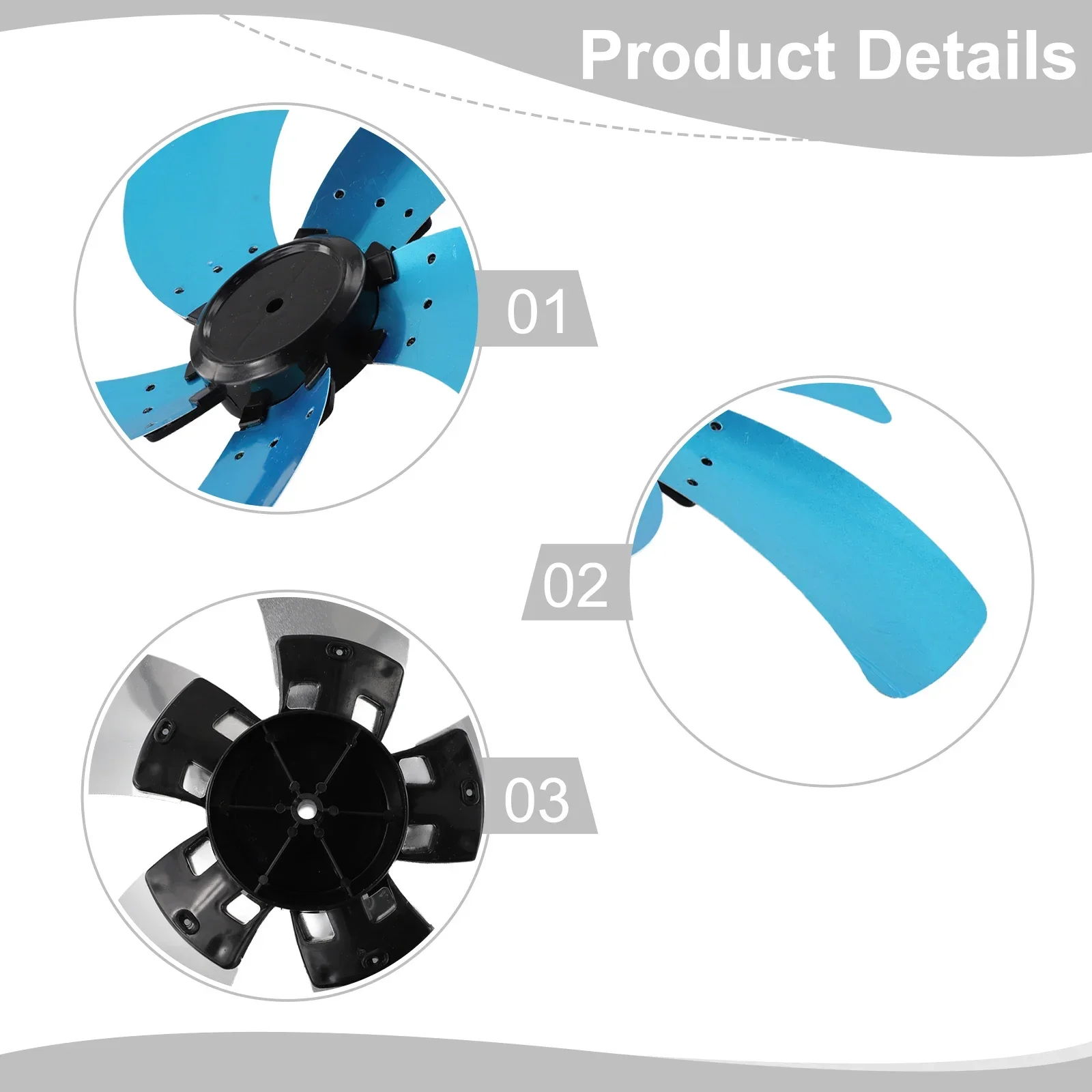 Fan Blades 16inch Floor Mounted Fan Blades Electric Plastic Fan Blades Holder For Vertical Desktop Fan Heat-resisting Low Noise