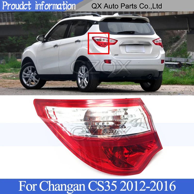 

CAPQX Outer Rear Tail light lamp For Changan CS35 2012-2016 Rear Brake Light Taillight Tail lamp head Lamp head light Tail light