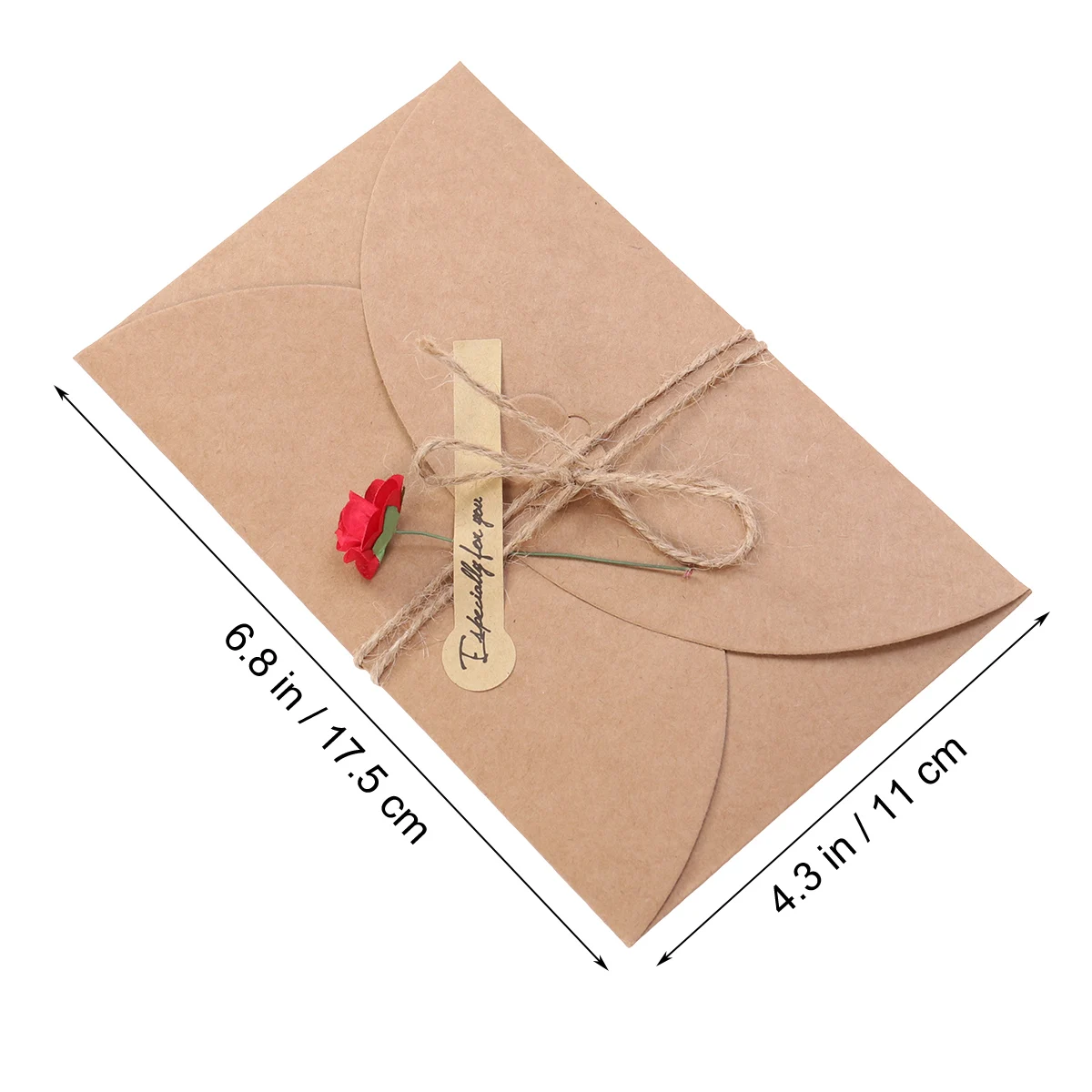 

Dried Flower Greeting Card Vintage Kraft Wishes Party Thanks Creative Blessing Cards Quality Design Valentine Birthday