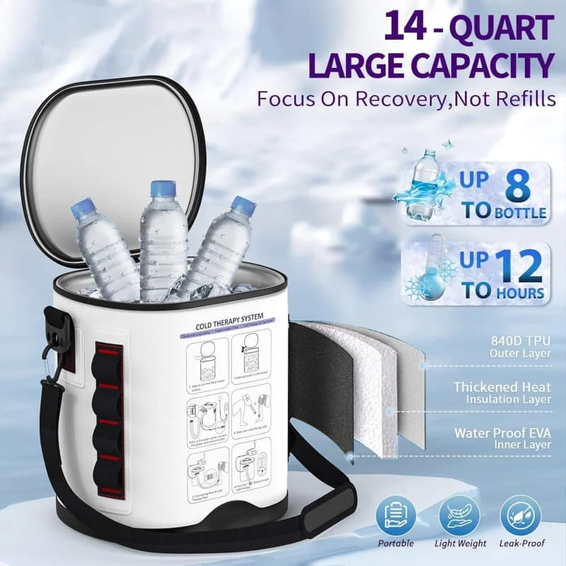Ice Machine Cold Therapy Machine Shoulder Recovery Post Surgery Pain Relief Cryotherapy Compression System Lightweight Replaceme