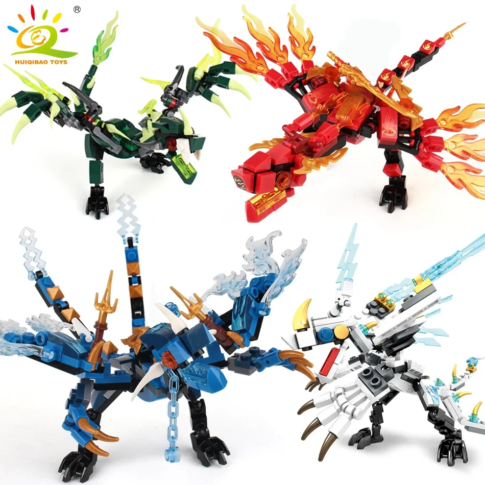 115pcs Ninja Dragon Knight Model Building Blocks Compatible KAI JAY ZANE Figures Bricks toys for children boy friends