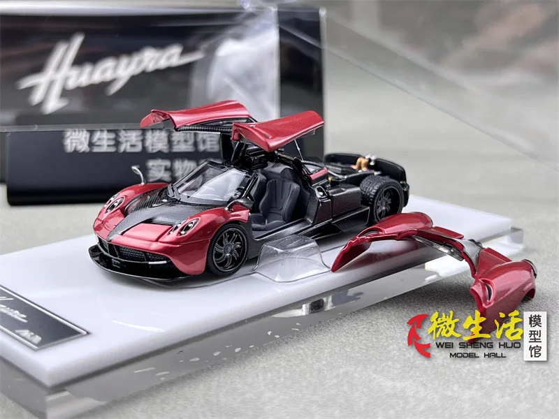 Stocks HKM 1/64 Huayra Coupe 2014 Three Colors Diecast Model Car Stocks In 2024