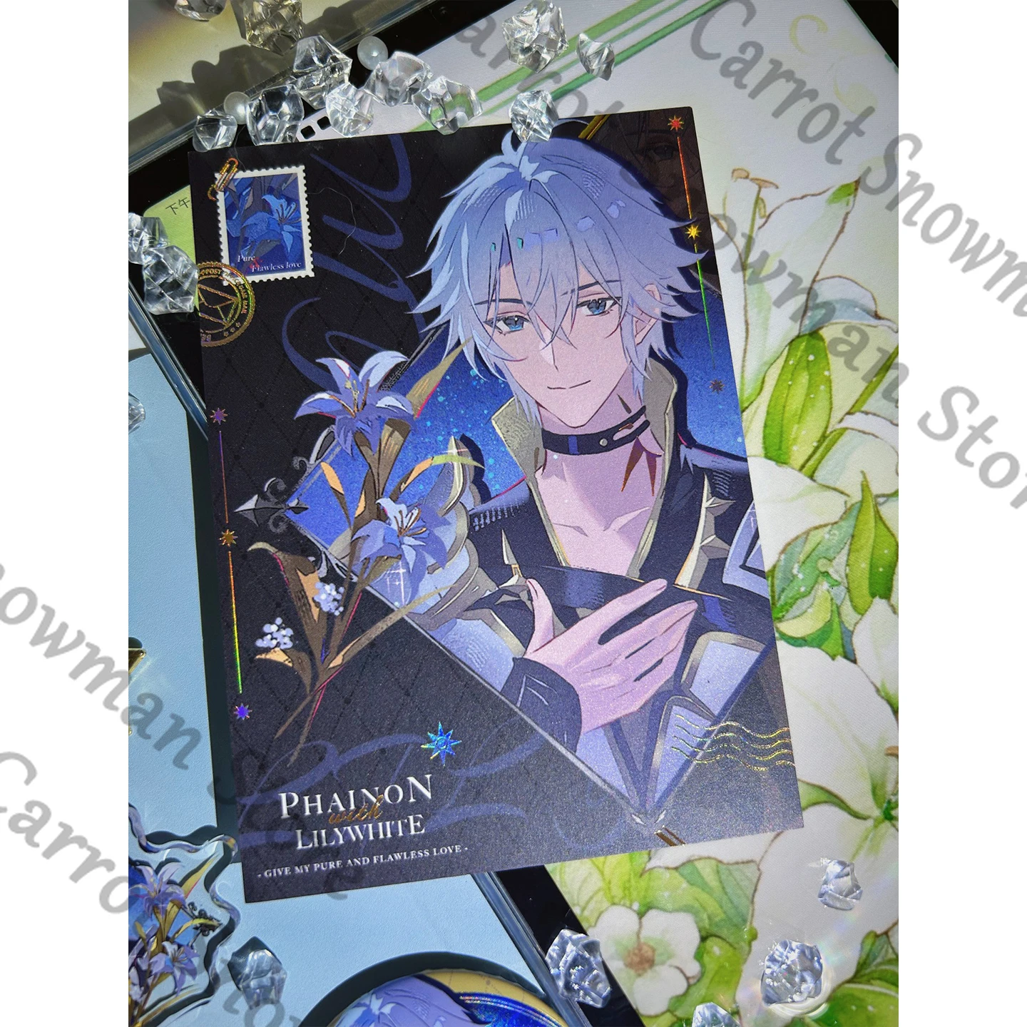 Anime Honkai: Star Rail Phainon Badge Tinplate Emblem Photo Paper Card Postcard Acrylic Keychain Pendant Cospaly Cartoon Gift