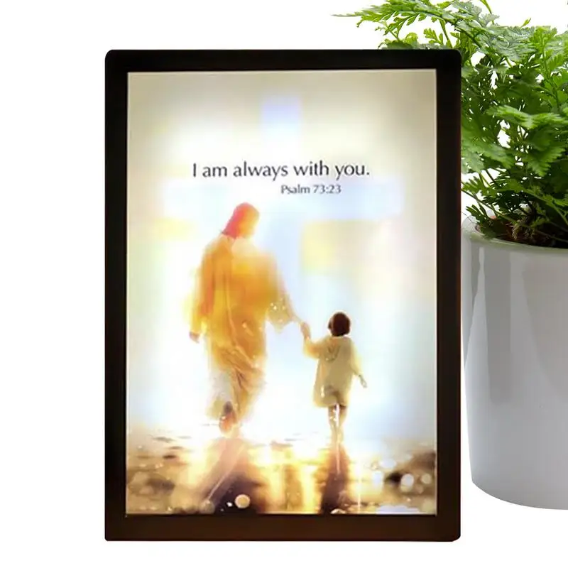 

Jesus Lamp Church Lamp 4d LED Painting Tools & Home Improvement Novelty Lighting Decor For Christmas Altar Bedside Nursery