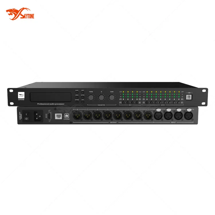 

DSP0408 4 Inputs 8 Outputs DSP Professional Sound Digital Audio Processor
