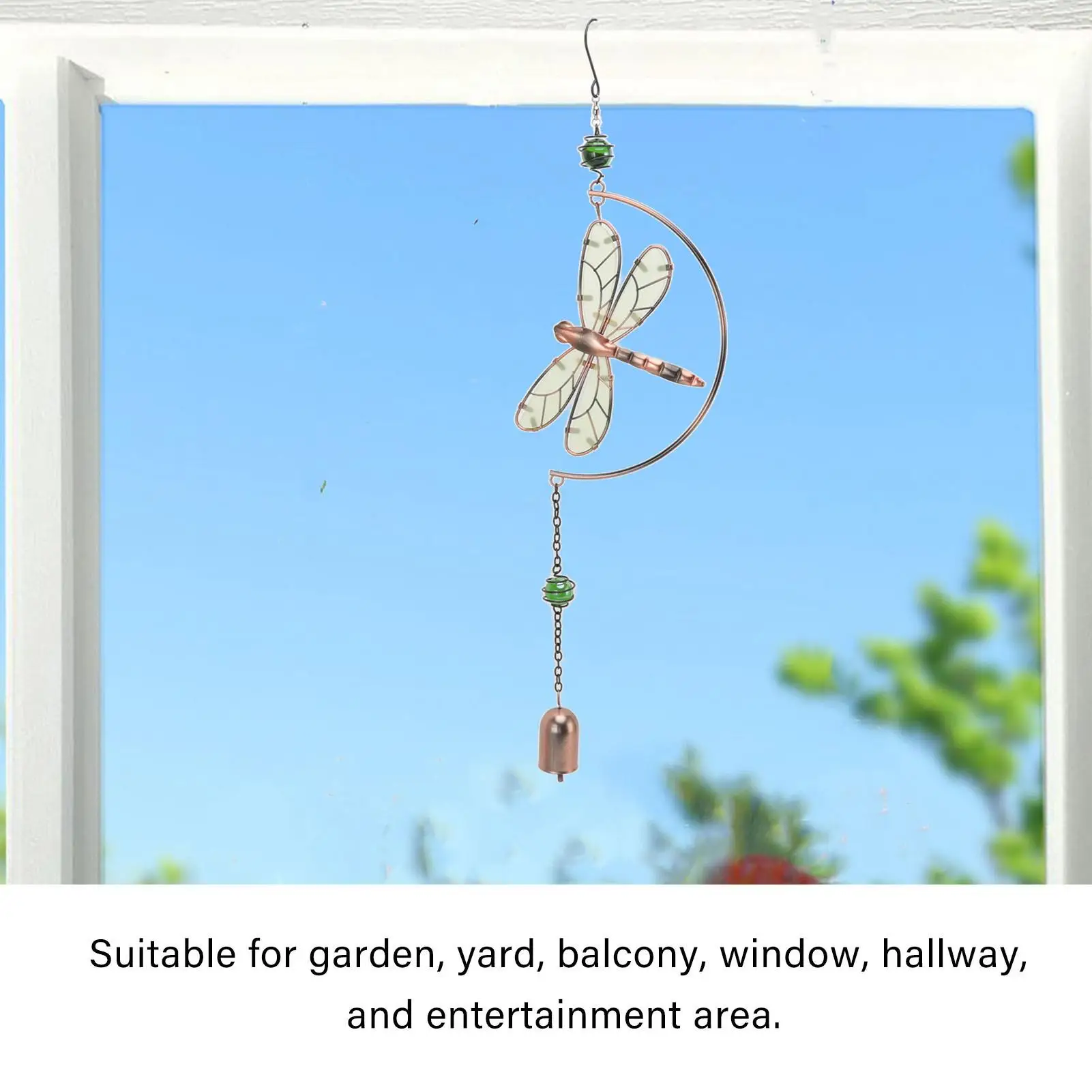 Dragonfly Wind Chimes - Elegant Waterproof Iron Decor, Easy  Hang, Lasting Resonance, Perfect for birthday Gift