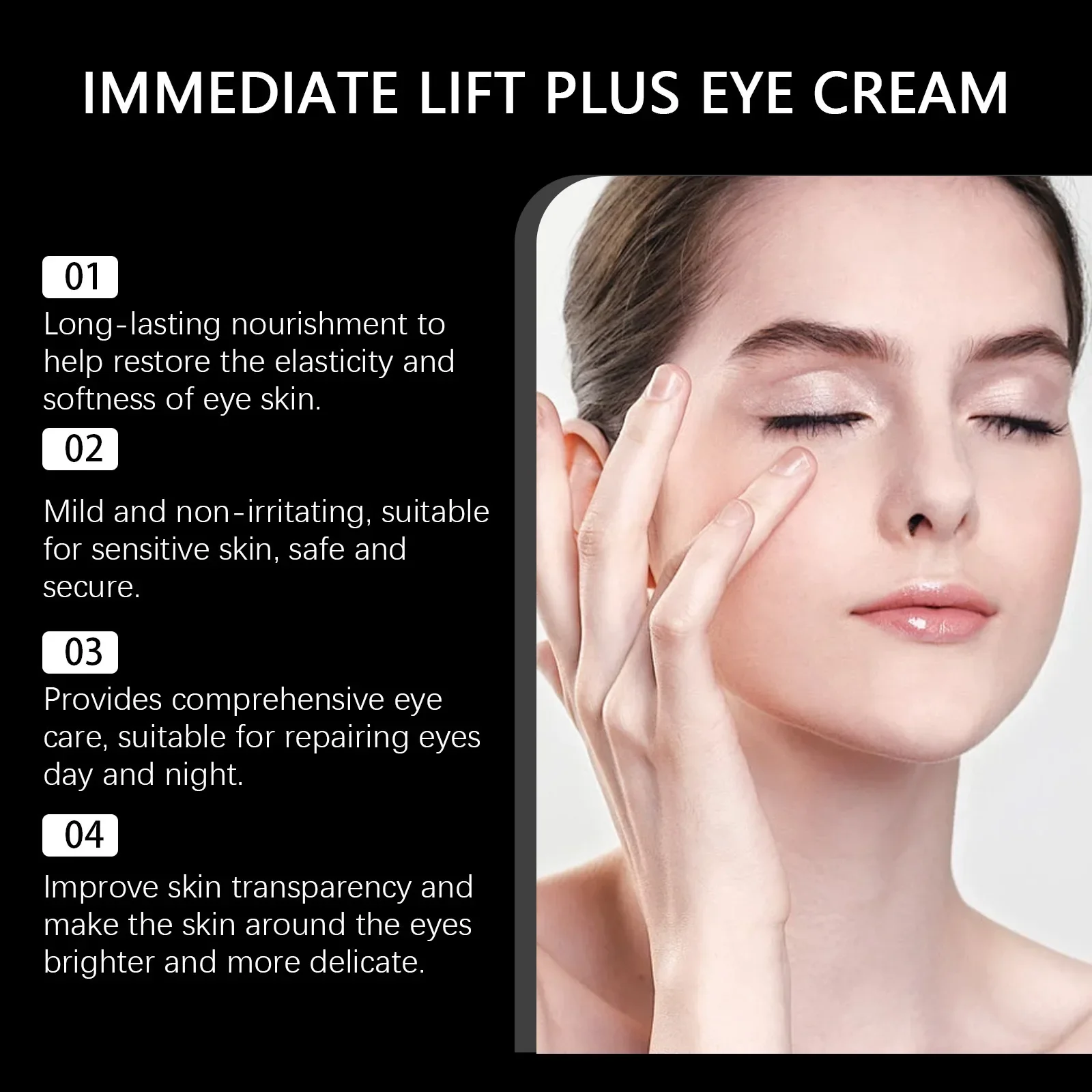 Crema de levantamiento de líneas finas para ojos, bolsas para ojos de líneas finas, suaviza y firme la piel, elimina la hinchazón y las ojeras, mejora la piel de los ojos