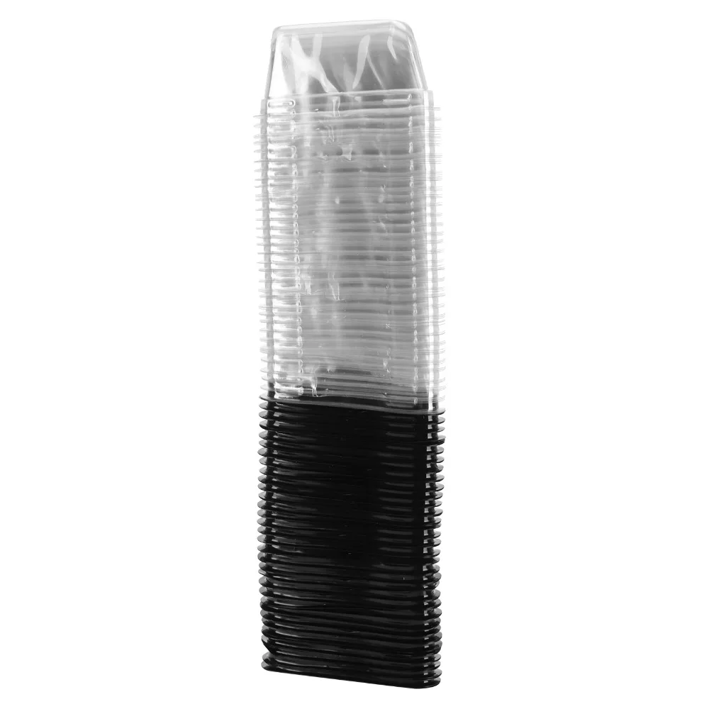 100PCS PET Triangle Cake Slice Container Transparent Stackable Mousse Cake Box Food Grade Odorless Dessert Packaging Box