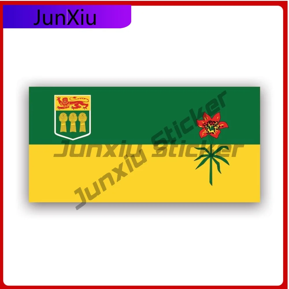 

Saskatchewan Flag Sticker Uv Protected Decals Uv Protected Canada Sk Province Cool Style Laptop Use Waterproof Vinyl Decal Fo